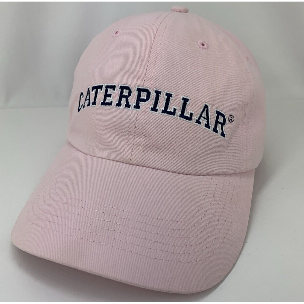 Caterpillar Pink Hat CAT Adjustable Strapback Cotton Baseball Cap